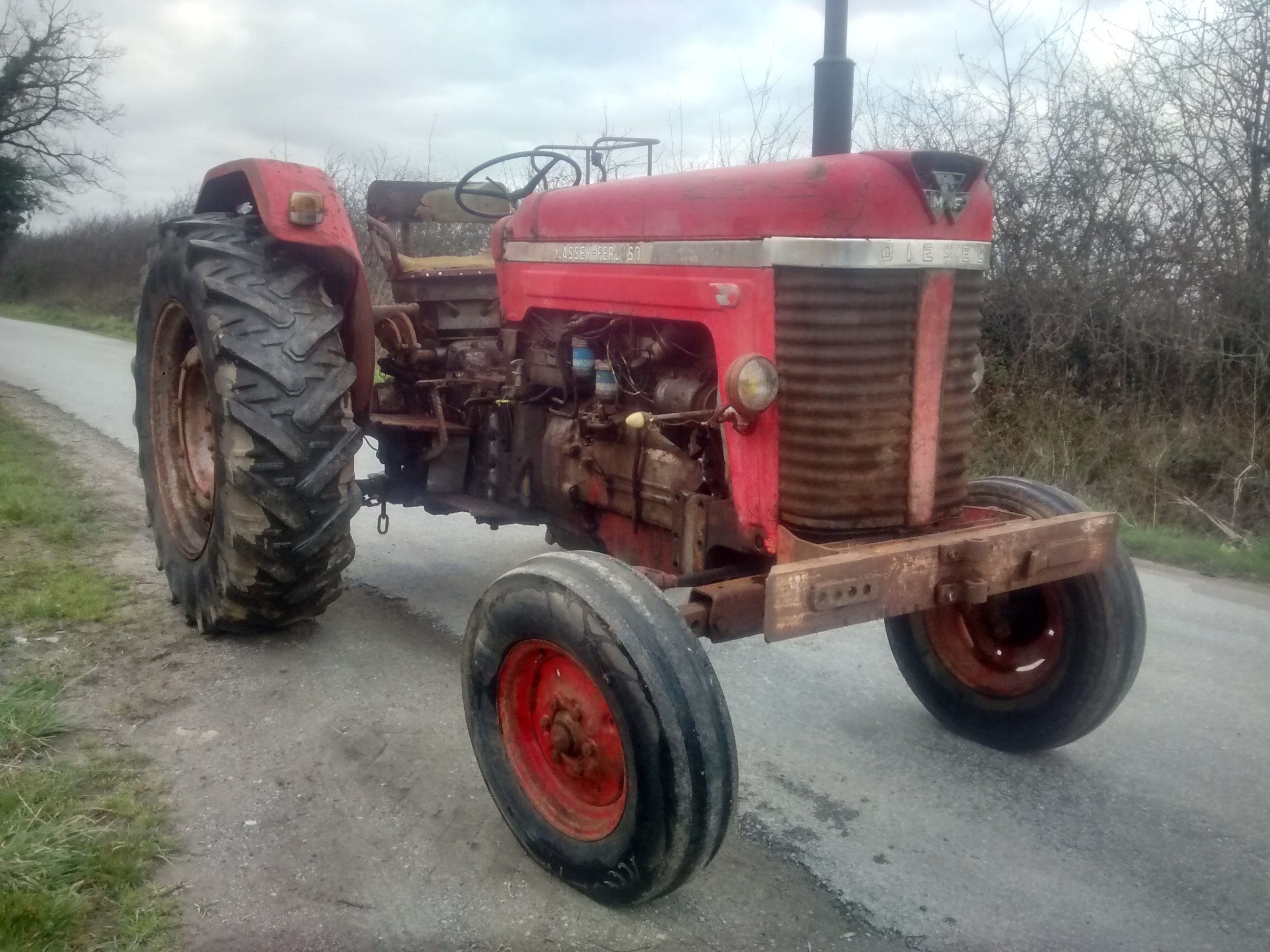 1962 Massey Ferguson Super 90 4cylinder Diesel Tractor Serial No Snm810846 Fitted With Pas And R 3784