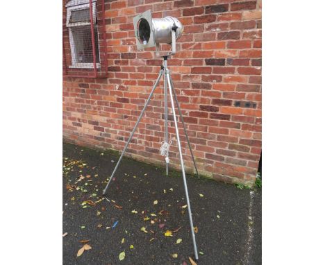 A MODERN TRIPOD SPOT LAMP