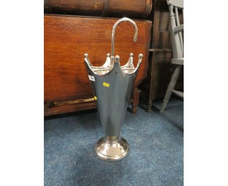 A MODERN UMBRELLA STICK STAND H 66 cm TO INC A WALKING CANE (2)