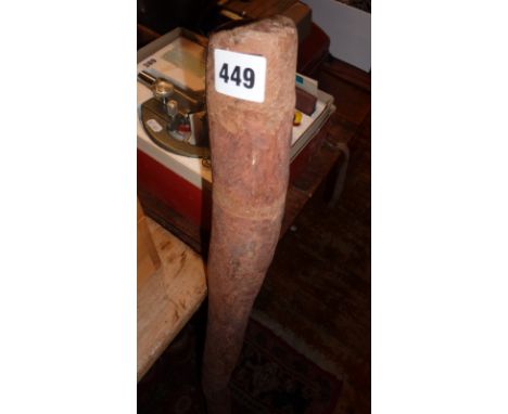 Aboriginal didgeridoo stained and hand carved with a lizard design