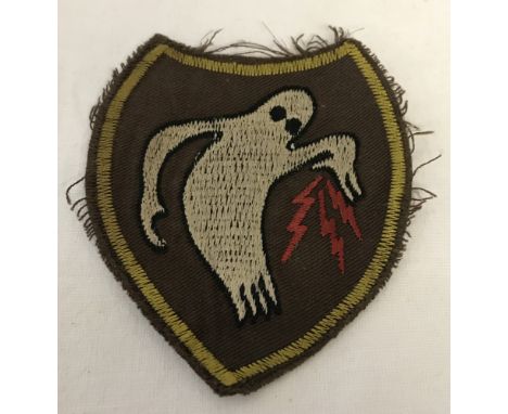 WWII pattern US 23rd HQ Special Troops (Ghost Army) patch.  Approx. 9cm x 8cm.
