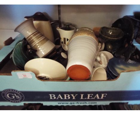 A mixed selection of vintage china to include Carlton coffee pot etc 