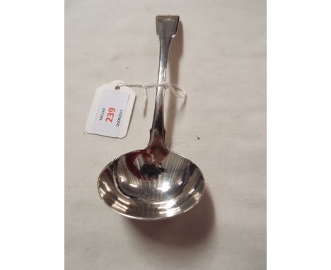 A London 1831 silver fiddle pattern sauce ladle 