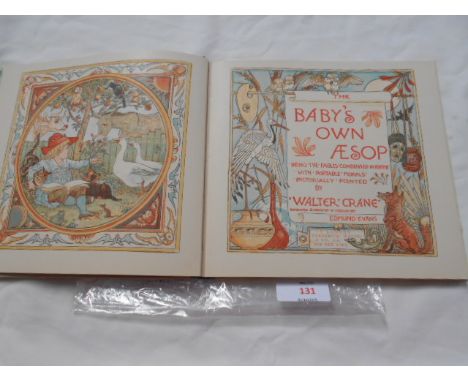 WALTER CRANE 'Baby's' own AESOP hard bound volume  Good conditon