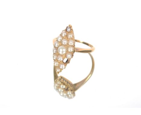 A 9ct gold wedding band approx. 2gms ring size I; another ring marked 10K set with white and blue stones approx. 3.2gms ring 