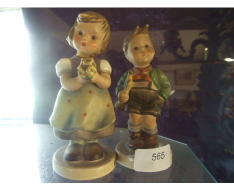 2 X GOEBEL FIGURES BOY AND GIRL 