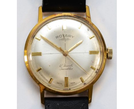 Rotary, a gold plated manual wind gentleman's wristwatch, 33mm.working when catalogued