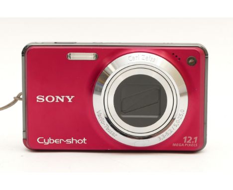 A Sony Cyber-Shot DSC-W270 compact digital camera, in red.