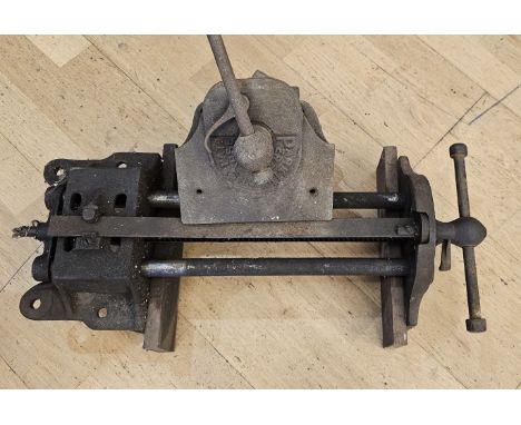 A Record No 52A bench vice and a Parkinsons Perfect bench vice (2)