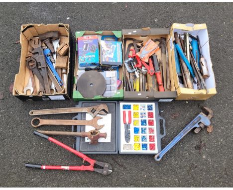 Four boxes of mixed tools (4).
