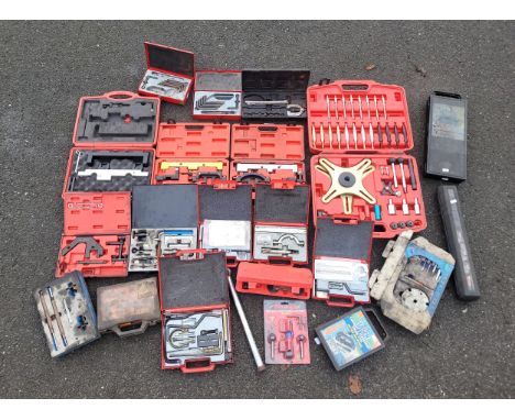A large collection of mechanics tuning and calibration tools (24 items)