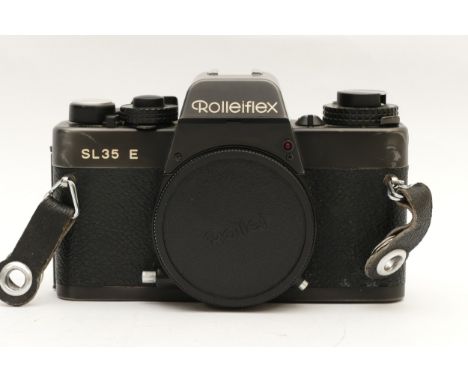 A Rollei Rolleiflex SL 35 E, body only, in original box with manual.
