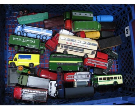 A Quantity of "OO" Scale Diecast Model Lineside Vehicles, by EFE and other, unboxed.