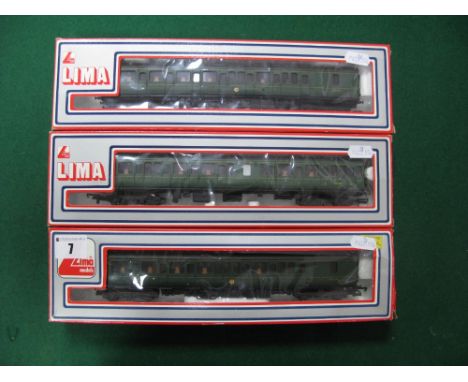 A "OO" Gauge Three Car DMU, by Lima comprising of W51340, W51342, W59518, BR green, boxed.