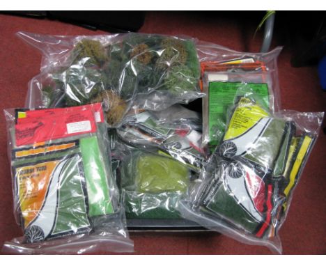 A Quantity of "OO"/"HO" Scale Model Railway Scenery Items, including trees, ballast, shrubbery, mainly in original packaging.