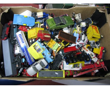 A Quantity of Diecast Model Vehicles, by Burago, Polistil, Lledo, Matchbox and other, playworn.