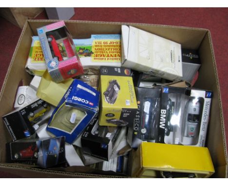 A Quantity of Diecast Model Vehicles, by Corgi, Newray, Cararama, Atlas, nearly always boxed.