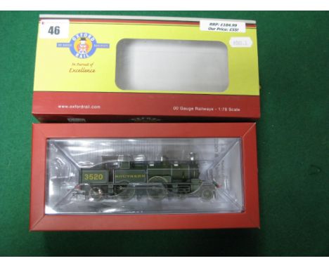 Oxford Rail "OO" Guage/4mm Ref OP76AR006 Class 415 Adams Radial 4-4-2 Steam Tank Locomotive, SR green R/No 3520, excellent bo