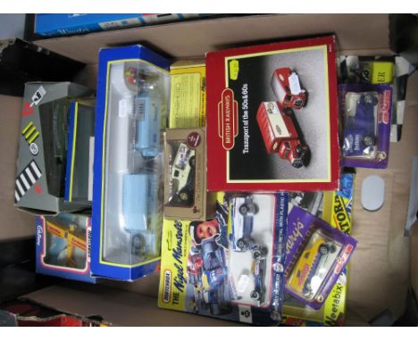 A Quantity of Diecast Model Vehicles, by Corgi, Matchbox, Lledo, Cameo, Majorette, including Matchbox The Nigel Mansell Colle