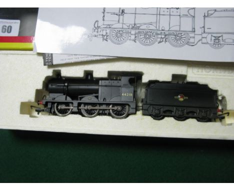 Hornby (China) 'OO' Gauge/4mm Ref R2545 BR Fowler Class 4F 0-6-0 Steam Locomotive and Six Wheel Tender, BR black, R/No. 44218