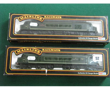 Two Mainline "OO"Gauge/4mm Class 45 1 Co-Co 1 Diesel Locomotives, Ref 37041, BR green "Sherwood Forester" R/No D100, plus Ref