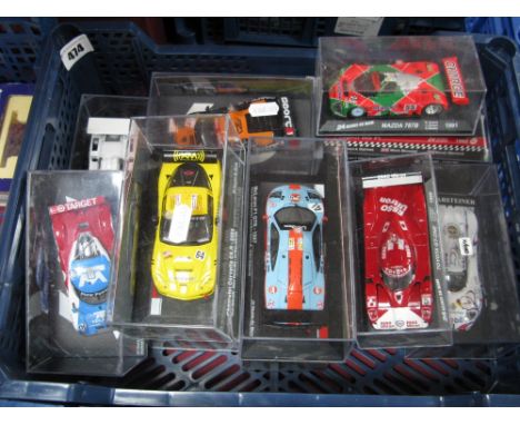 Twelve 1:43rd Scale 'Pieceworks' Predominately 'Endurance' Le Mans Themed Diecast Model Rally Cars, including Toyota GT-One,L