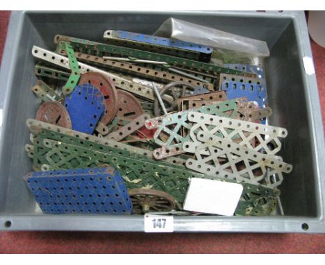 A Quantity of Playworn Meccano.