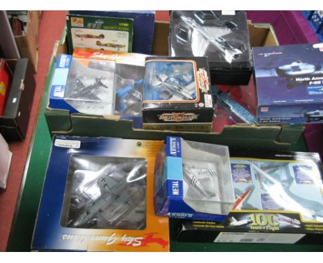 Fourteen Diecast and Plastic Model Aircraft, by Collection Armour, Hobbymaster, Corgi, Sky Guardians and other including Hobb