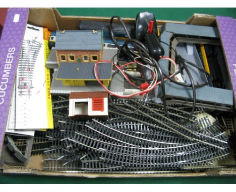 A Quantity of "OO" Gauge/4mm Track by Hornby and Bachmann, straights, curves, std points (3), plus a LIMA Inter City 125 powe