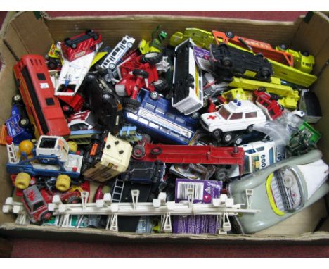 A Quantity of Diecast Model Vehicles, by Corgi, Oxford, Matchbox and other, playworn.