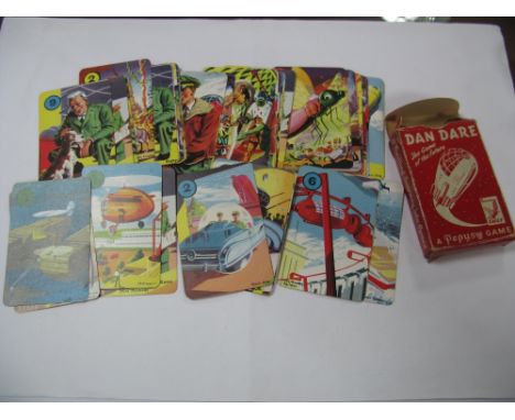 An Original Dan Dare 'The Game of The Future' Card Game by Pepys Game, a complete pack of forty four picture cards, accompani