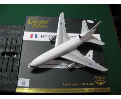 Gemini Jets 1:200th Scale Diecast Model Aircraft, #G2RAF120 Royal Air Force Lockheed L-1011-500 Tristar, boxed