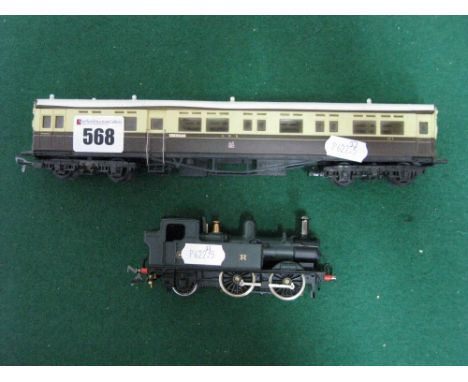 Class 14XX "OO"Gauge/4mm 0-4-2 Tank Steam Locomotive, item probably based on Hornby body with a replacement "Kit" chassis/mot