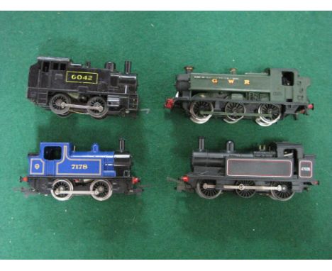 Four "OO" Gauge/4mm Unboxed Tank Steam Locomotives, Grafar Class 94XX 0-6-0 R/No 9401, Hornby  "Jinty" R/No 47606, Hornby Ind
