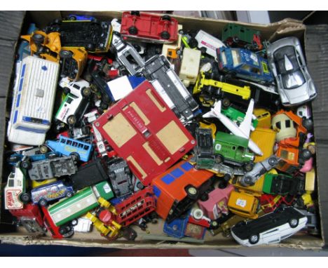 A Quantity of Diecast Model Vehicles, by Joal, Corgi, Matchbox and other, playworn.