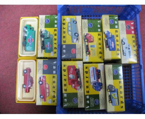 Nine Vanguards Diecast Model Vehicles, including VA6000 Martini, VA5000 Red Herald, boxed.