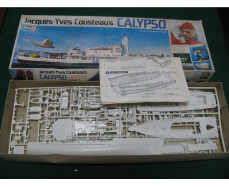 A Boxed Mid 1970's Revill 1:125th Scale Plastic Model Kit - Jacques-Yves Cousteau's "Calypso Ocean Exploration Vessel", most 