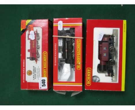 Three Hornby "OO"Gauge/4mm Boxed Tank Steam Locomotives, Ref R.052, 0-6-0 LMS Jinty, Ref R150,Laddy 0-4-0 R/No 627, plus Ref 