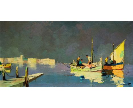 C R D'Oyly John (1906-1993), Cap D'Antibes, oil on canvas, signed, 37cm x 74cm, framed

Artists Resale Rights may apply
