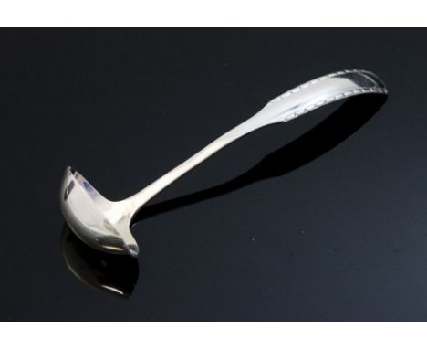 Georg Jensen, a Rope pattern silver toddy ladle, designed 1916, import marks for London 1930, 12cm long, 0.49ozt