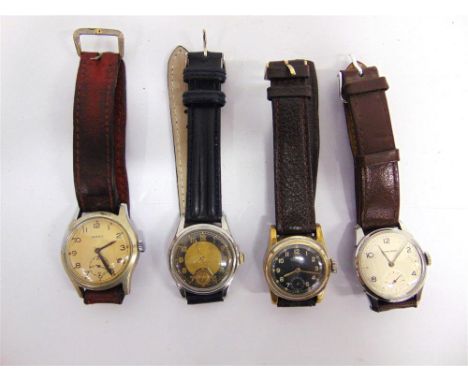 LONGINES, A GENTLEMANS STAINLESS STEEL MECHANICAL WRIST WATCH ; A gentleman's Tissot mechanical wrist watch; a gentleman's Mo