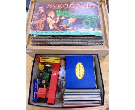 ASSORTED COLLECTABLES comprising Meccano, circa 1950s; six railway story books by Rev. W. Awdry; a Pepys 'Express' card game,