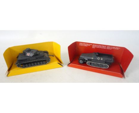 SOLIDO (FRANCE)
German Panzer IV No237 and a German Hanomag half-track 241, both with original boxes (2)