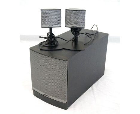 BOSE COMPANION 3 MULTIMEDIA SPEAKER SYSTEM
series II model, with a Acoustimass subwoofer, two speakers and volume control pod