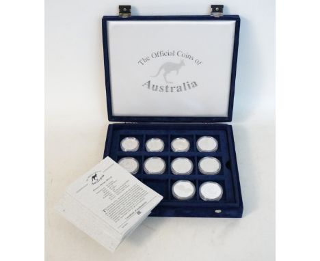 AUSTRALIA
collection of commemorative silver proof coins, comprising 1997 Ten Dollars Sydney Opera House and Sydney Harbour B