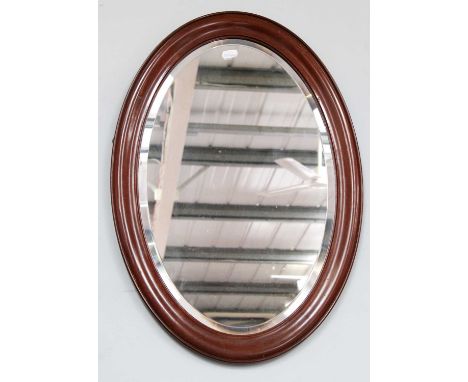 A George III Style Parcel-Gilt Fretwork Mirror Surmounted by a Ho Ho bird; together with an Edwardian oval mahogany mirror, 5