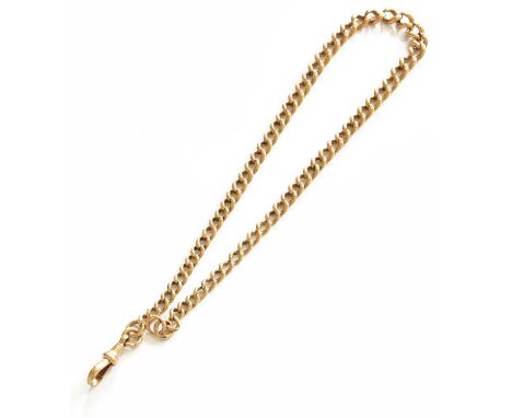 A Watch Chain, stamped '9' and '.375', length 41.5cmGross weight 33.5 grams.