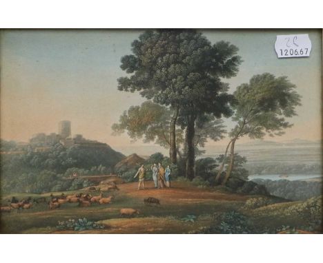 After ClaudeJacob and LabanColoured engraving, published by R Cockburn, bearing Thomas Agnew &amp; Sons Gallery label verso, 