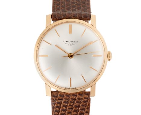 A GENTLEMAN'S SIZE 18K SOLID GOLD LONGINES WRIST WATCH CIRCA 1966, REF. 7788 1 Movement: 17J, automatic, cal. 280, signed Lon