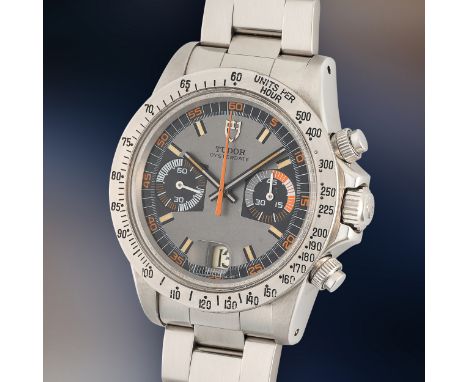 A GENTLEMAN'S SIZE STAINLESS STEEL ROLEX TUDOR OYSTERDATE MONTE CARLO CHRONOGRAPH BRACELET WATCHCIRCA 1972, REF. 7159/0 WITH 